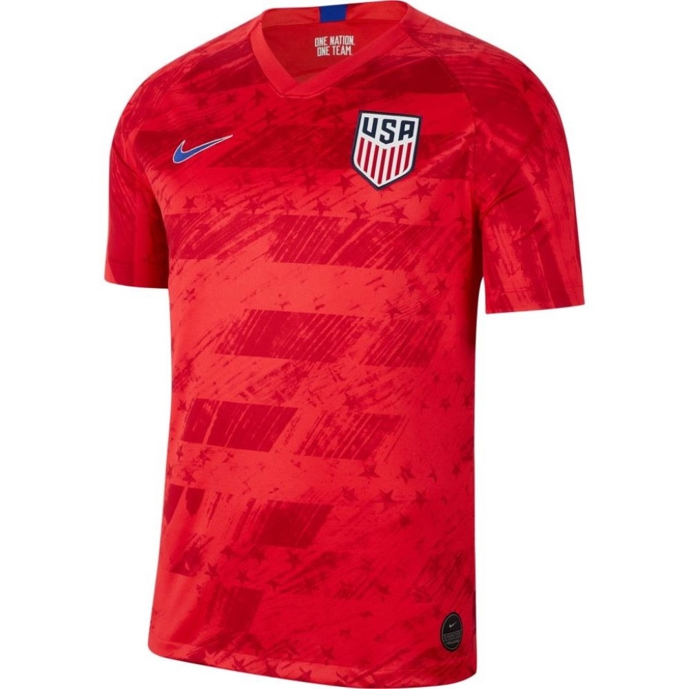 Nike United States 2019-20 Away Jersey Kit AJ4355-688 (Speed Red/Bright Blue)